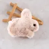 Estilo Coreano Pelúcia Fofa de Imitação de Pelo de Coelho Broche de Coelho de Corpo Inteiro Corrente para Pendurar em Bolsa Argola de Pressão Acessórios de Pelúcia Produto Acabado