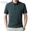Camisa polo para hombre de Tiktok verano 2023 casual para hombre cuello Jacquard sin costuras camiseta de manga corta
