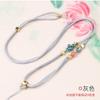 Cordón con nudo Ruyi, colgante de joyería de jade y ágata tejido artesanal, collar con cuerda, venta al por mayor, para colgar en el cuello.