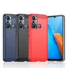 Funda Adecuada para Teléfono Móvil Transsion Hot 20I Adecuada para Infinix Hot 20I Patrón de Fibra de Carbono Cepillada Carcasa Blanda Anticaídas