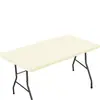 Mantel Rectangular Elástico de Spandex Transfronterizo Cubierta de Mesa Semi-Ajustada de Seda de Leche Cubierta de Mesa para Banquetes de Hotel Mesa de Picnic al Aire Libre