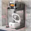 Estante de Almacenamiento para Cocina, Arrocera Eléctrica, Horno de Microondas, Mesa de Almacenamiento Integrada, Capa Superior, Estante de Almacenamiento Multifuncional para Ollas Eléctricas