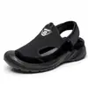 Sandalias Comercio Exterior al por Mayor Verano Malla Suela Suave Zapatos de Playa Punta Cerrada Antideslizantes para Hombres de Mediana Edad y Mayores Transpirables Zapatos de Suela Gruesa