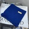 Bufanda de Lana Tejida de Color Sólido Estilo Coreano para Otoño e Invierno, Bufanda Pequeña Dulce y Cálida con Etiqueta de Estudiante Nuevo Coreano