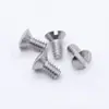 Tornillos Autorroscantes de Cabeza Plana Redonda con Cabeza Ranurada, Tornillos Autorroscantes de Cabeza Avellanada de Acero Inoxidable 304 para Madera