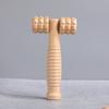 Doméstico Faia mão-segurado rolo massageador perna músculo relaxamento madeira massagem vara pé meridiano equipamento de dragagem