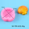 Ocean Shell Silicone Molde Bolo Molde Molde Decorativo Flip Conch Açúcar Chocolate Biscoito West Point Panking Silicone Molde