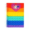 Libro de bobina pop de burbujas de silicona Dinosaurio unicornio amor Silicona Cuaderno Ratón matador de ratón niños lindo