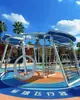 Escorregador de Jardim Equipamento de Playground Externo Brinquedos e Instalações de Entretenimento para Jardim Escorregador Infantil de Aço Inoxidável