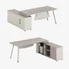 Mesa de Escritório Foshan Boss Simples Elegante Mesa de Gerente Mesa Moderna de Supervisor Mesa Pequena de Chefe para Escritório