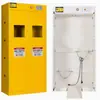 Gabinete a prueba de explosiones de acero para laboratorio, gabinete para cilindros de gas, gabinete inteligente de detección de gas peligroso de una, dos o tres cilindros engrosado