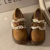 Saia Doce Versátil Sapatos Birkenstock Feminino 2026 Outono Novo Estilo Casual Solado Grosso Aumentador de Altura Mocassins Sapatos Únicos