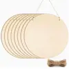 Piezas Redondas de Madera en Blanco de 30 cm Colgantes Decorativos Hechos a Mano para Bricolaje Artesanía en Madera Materiales para Pintura Graffiti Infantil