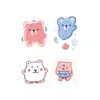 Fofo Colorido Desenho Animado Urso Capa de Dedo Tatuagem Adesivos Nicho High-End Urso Longa Duração Impermeável Tatuagem Adesivos para Mulheres