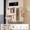 Cubierta para calentador de agua con apertura, decoración de tubería de gas, estante de tablero perforado para cocina, panel de ocultación de gas natural