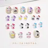 Nuevos Accesorios de Dibujos Animados de Resina Transparente Hielo 3D para Uñas DIY Pegamento de Crema Decoración de Funda de Teléfono Gatito Venta al por Mayor Gato Kt