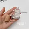 Botella dispensadora de perfume de lujo ligero con tapa de madera de rosca, botella de spray de vidrio, botella vacía de presión, botella de presión de repuesto de muestra de 30 ml