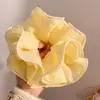 Elástico para el Cabello Satinado Elegante de Lunares Estilo Coreano Versátil Scrunchie Retro Accesorio Duradero para el Cabello Tocado