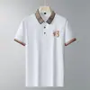 Binjie Selecciona Cuidadosamente Camisetas de Algodón de Alta Calidad para Hombre, Camisas Polo, Tops Lisos Bordados con Cuello para el Verano