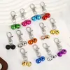 Llavero colgante de campana colorida pintada accesorio DIY hebilla para collar de mascota decoración de campana de hierro