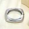 Moda Europea y Americana Simple Metal Pesado Elegante Anillo Geométrico Brillante Gota de Agua Collar Pulsera Pendientes Conjunto de Joyería para Mujeres
