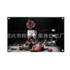 Campeón de Boxeo Tyson Boxeo Colgante de Tela Banner de Fitness Dormitorio Tapiz Divertido Banner 100d Poliéster Banner Decorativo