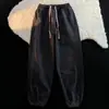 Pantalones Vaqueros Elásticos para Hombre Primavera y Otoño Estilo Coreano Moderno Estilo Japonés Hong Kong Sueltos Harem Cónicos Nueve Puntos Casuales