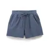 Roupas Europeias e Americanas Transfronteiriças para Mulheres AliExpress Venda Quente Moda Veludo Canelado Manga Curta + Conjunto de Shorts de Veludo