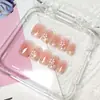 Pegatinas de Uñas Diamantadas Estilo Cat-Eye de Gama Alta, 10 Piezas, Piezas de Uñas Versátiles y Codificadas, Uñas Portátiles Hechas a Mano con Estilo Estéreo 3D