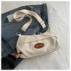 Bolso de Lona Vintage para Mujer 2024 Primavera y Verano Nuevo Estilo Medio Antiguo Nostálgico Bolso de Mujer Correa Ancha para el Hombro Bolso Casual Combinable
