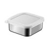 Acero Inoxidable 304 Caja de Embalaje Multigrano Arroz Integral Cuantitativa Reductora de Grasa Grado Alimenticio Congelable Apto para Microondas Comida al Vapor Fiambrera Pequeña
