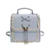 Mochila Casual Yuezi de Nicho com Laço para Mulheres 2026 Novo Modelo Estilo Universitário Mochila Escolar Fofa Mochila de Viagem