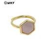 MPR057 anel plano estiloso multicolor opcional com diamante 18K microincrustado em concha natural anel para casais