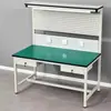 Fábrica de Impressão Personalizada Fornece Mesa de Embalagem Loja de Peças de Carro Mesa de Inspeção Fábrica de Roupas Bancada Anti-Estática com Luz