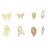 Piezas Metálicas Huecas de Cobre Mariposa Libélula Accesorios para Joyería DIY Piezas de Flor Peineta de Vestido Antiguo Tocado Accesorios para Joyería DIY Accesorios para el Cabello