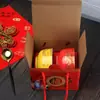 Caja de Regalo de Agradecimiento para Cumpleaños de Personas Mayores Celebración Centenaria Estilo Chino Set Antiguo Q^ Cuenco de Cerámica para la Longevidad Se Puede Personalizar para Banquetes de Cumpleaños Regalos de Agradecimiento