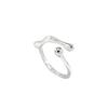 Anillo Minimalista de Línea Irregular para Mujer, Moda Coreana con Diseño de Personalidad, Anillo Abierto para el Trabajo, Anillo para el Dedo Índice, Moderno