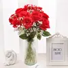 Flor Artificial Rosa Día de San Valentín Nuevo Ramo Arreglo de Flores de Plástico Decoración Sala de Estar Decoración de Interiores Flor Falsa