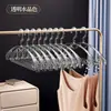 Perchas de Cristal Transparente para Uso Doméstico, que no Dejan Marca, Anti-Marcas en los Hombros, Engrosadas, Ampliadas, Antideslizantes
