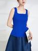 Miyake Camisola Nueva de Verano Ropa Interior para Mujer Elegante Ajustada Elástica Sexy Versátil Ropa Exterior Camiseta Plisada