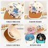 Boné de Baseball Infantil com Estampa de Dinossauro Desenho Animado para Meninos e Meninas, Viseira de Sol para Primavera e Verão com Aba Larga para Meninas Pequenas
