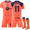 2526 Jersey de Pedri Uniforme de Equipo Deportivo Barcelona Segunda Equipación Naranja Uniforme de Fútbol Liga de Campeones No. 10 Traje Yamal