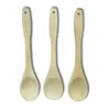Colher criativa de cabo longo colher de mistura de madeira colher de cabo plano colher simples para cozinhar Utensílios de cozinha colher de madeira