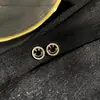 Pendientes de Cara Sonriente con Microincrustaciones de Circonita Estilo Coreano, Pendientes de Lujo Ligero de Nicho, Pendientes de Cristal Super Hada Estilo Bosque, Accesorios para Orejas de Cara Sonriente Tachonados de Diamantes