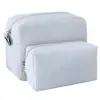 Bolsa de maquillaje rayada personalizada, juego de seersucker de gran capacidad más vendido en Amazon transfronterizo, impermeable, con asa, nailon, para mujer