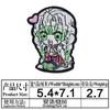 Junle Parche de Tela Bordado de Dibujos Animados Demon Slayer Etiqueta Bordada Estilo Japonés Capítulo Personaje de Anime Bordado Parche de Ropa Bordado