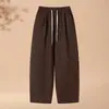 Pantalones de Square Dance 26 Nuevo Estilo Pantalones Cimitarra Primavera y Otoño Algodón Pantalones de Pierna Ancha Sueltos Caídos Pantalones Largos de Baile Deportivo