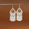 Pendientes de Pavo Real para Minorías Étnicas, Regalos Retro de Plata Miao Estilo Étnico, Accesorios de Pendientes Vintage de Imitación Plata