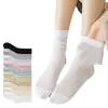 Calcetines holgados de seda de morera blanca para mujer, estilo fino de verano, sin costuras, calcetines de malla fresca hasta la pantorrilla, nuevos calcetines populares 2026 para el posparto