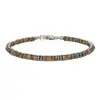 Amazon Venta Caliente Transfronteriza Pulsera de Piedra Negra para Hombre Pulsera de Hombre Moda Pulsera Elástica de Piedra Negra con Cuentas Venta al por Mayor
